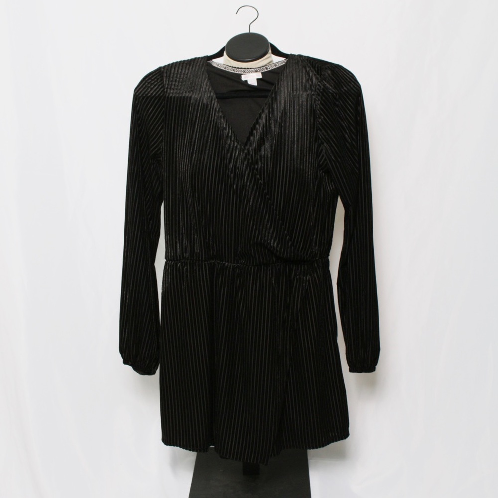 Black Velvet Romper